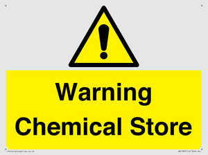 Warning Chemical Store
